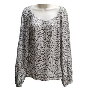 - Anthropologie/Cascais Black White Long Sleeve